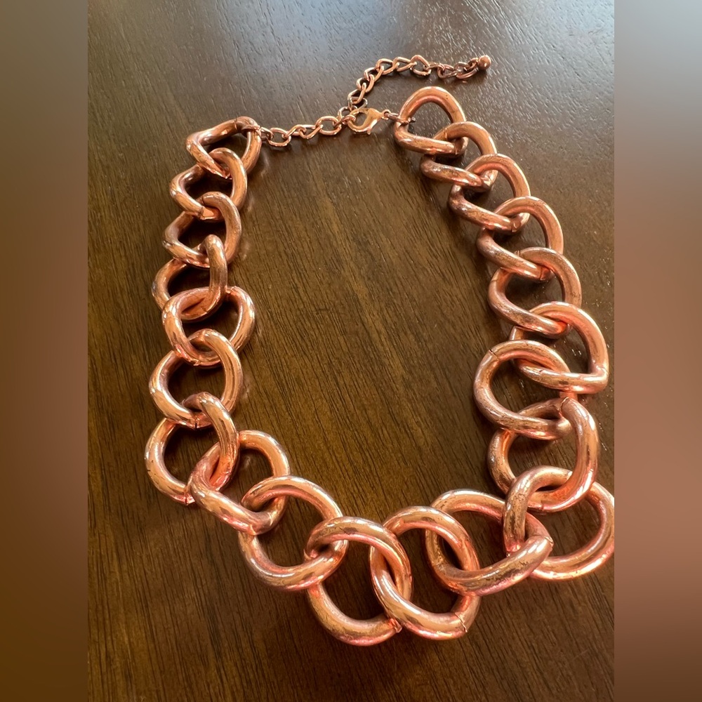 Copper Colored Chain Necklace